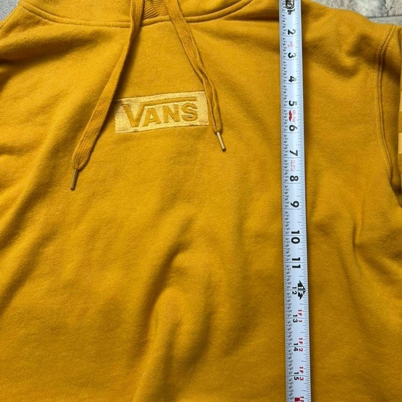 Vans Yellow Cropped Hoodie ☀️ Size M | Trendy Streetwear Must-Have - Picture 4 of 4